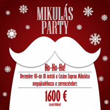 Mikulás Party a Casino Sopronban!